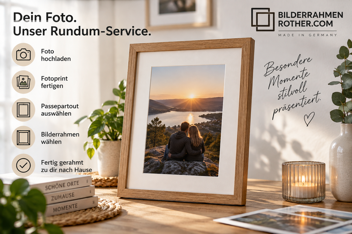 Foto mit Rahmen und Passepartout bestellen – so funktioniert es