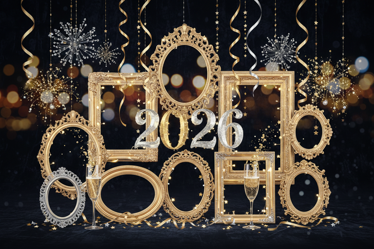 Passende Neujahrsfotos im Rahmen: Tipps, Motive und Stilideen