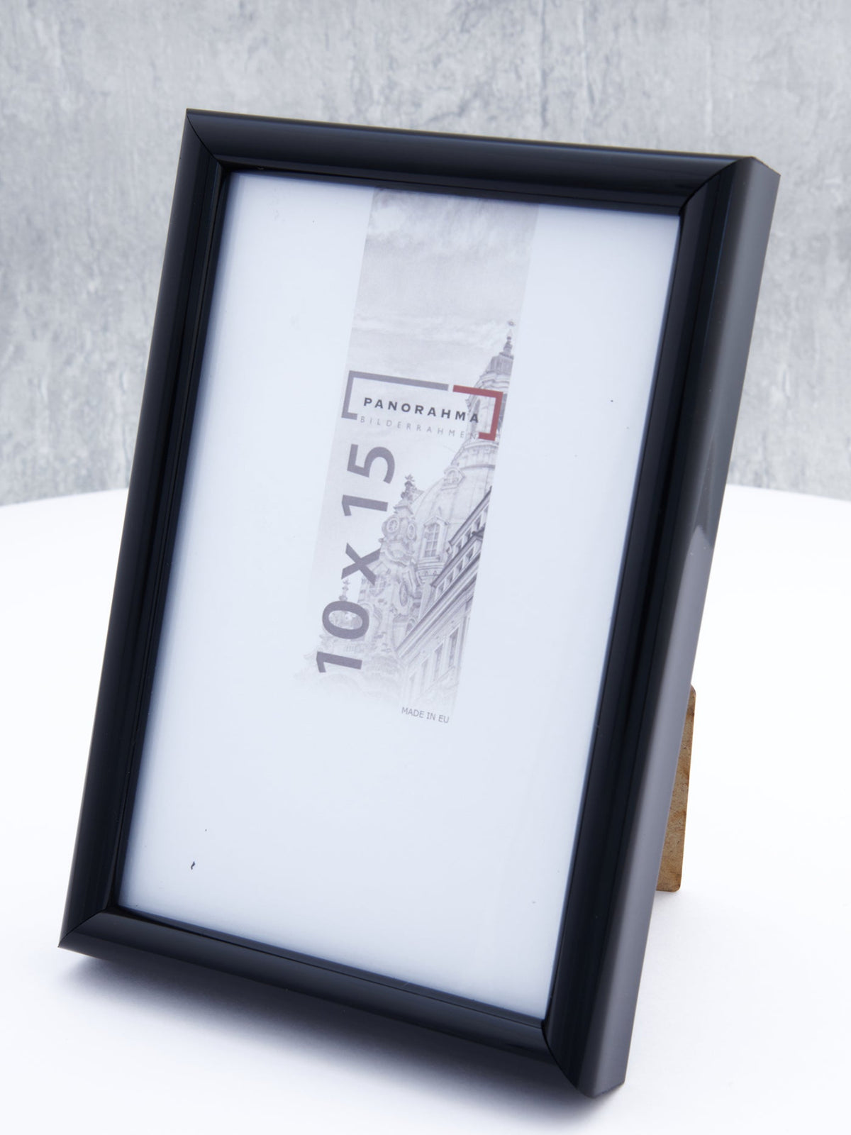 Bilderrahmen aus Kunststoff in Schwarz in der Größe 10x15, 13x18, 15x20 und 21x29,7cm