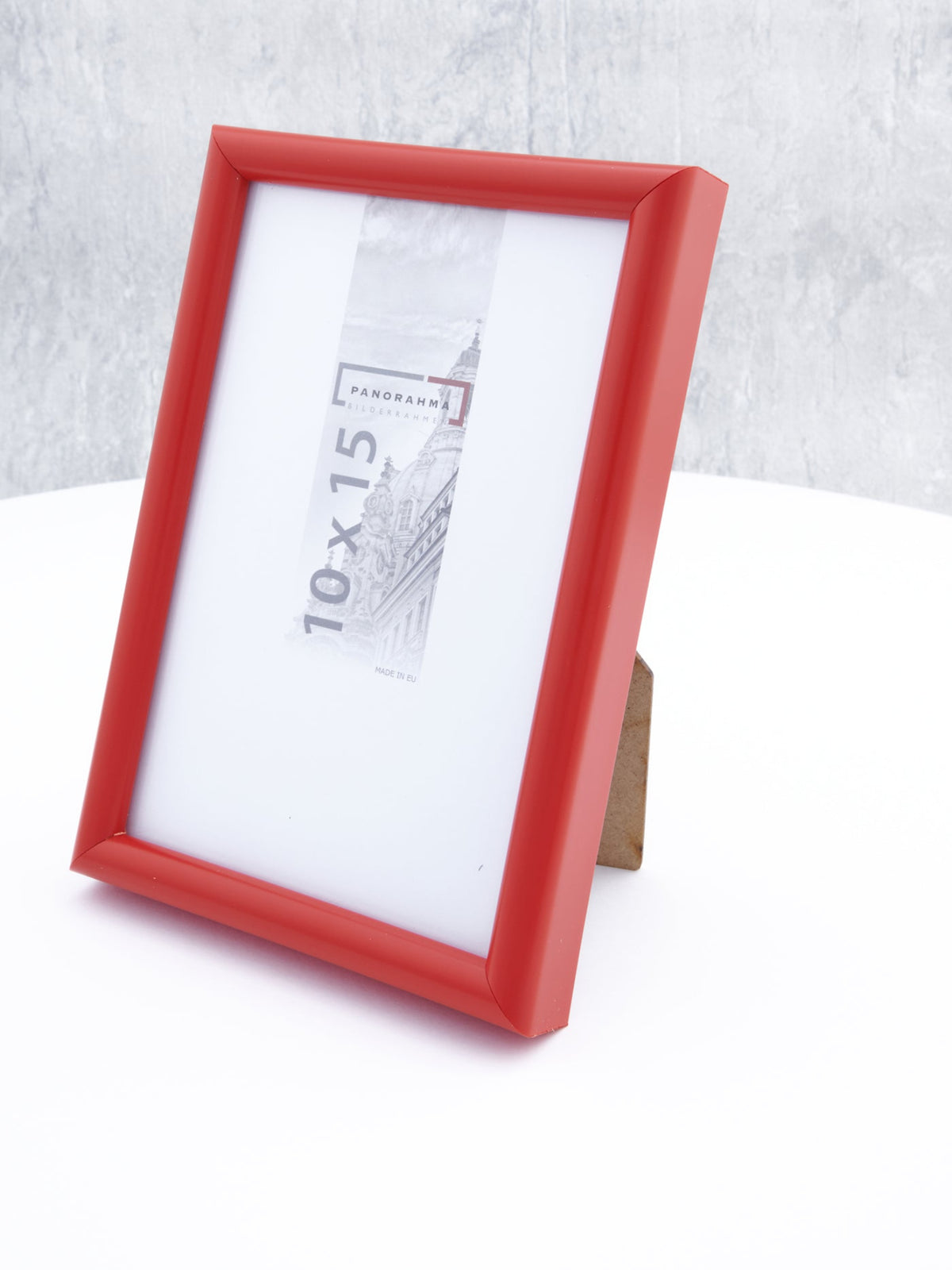Bilderrahmen aus Kunststoff in Rot in der Größe 10x15, 13x18, 15x20 und 21x29,7cm