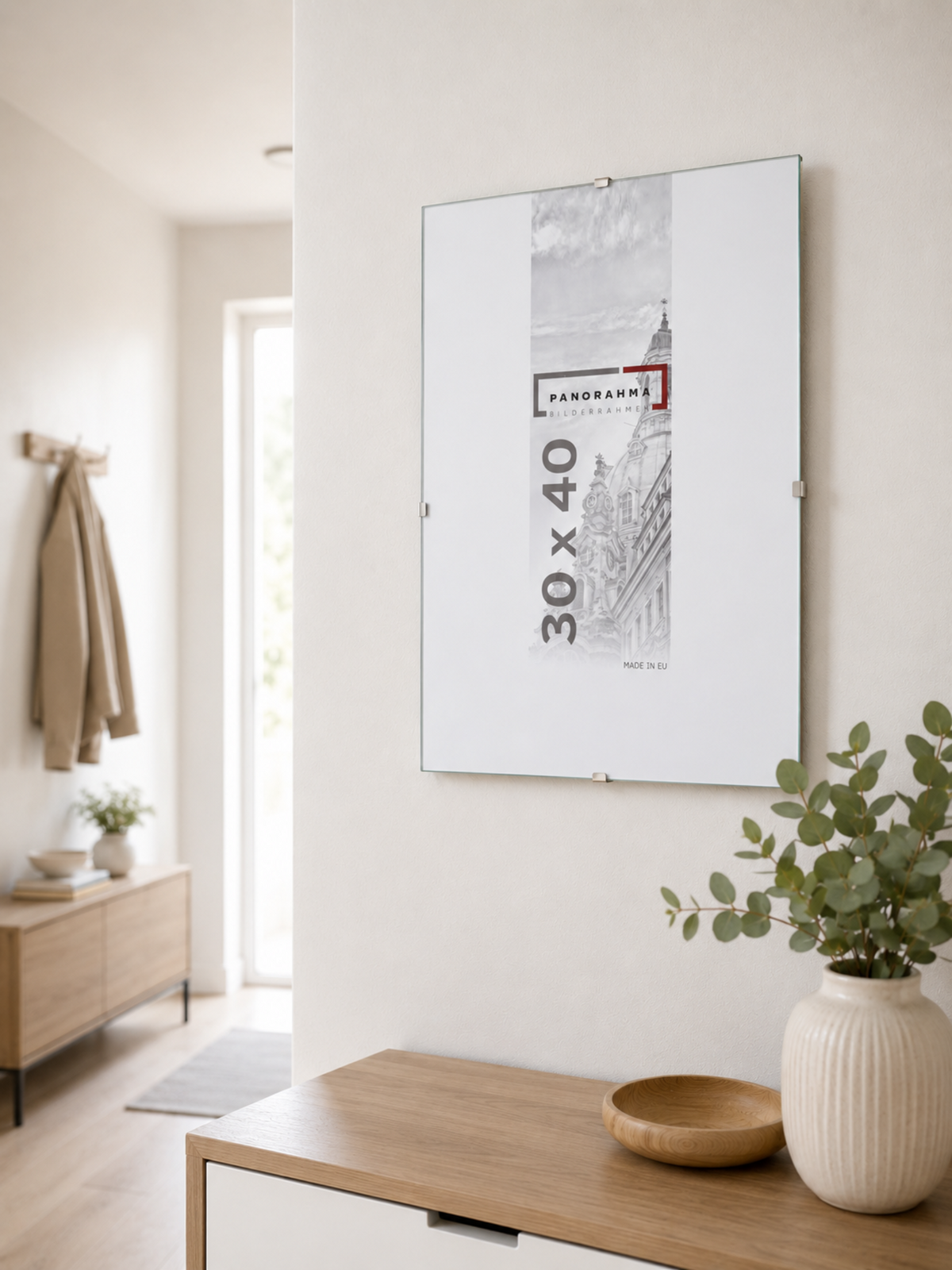 Rahmenloser Bilderrahmen in der Größe 30x40